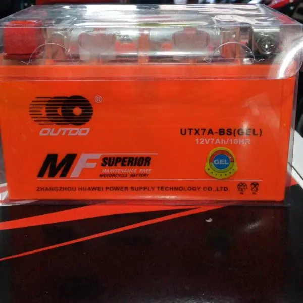 BATERIA GEL 12 V. 7A. NARANJA MOTONETAS, DAKAR 150  200 OUTDO