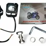 KIT DE NEBLINERAS BICOLOR 3" 1 LED CON VISERA NEGRA 2 UNIDADES ORO