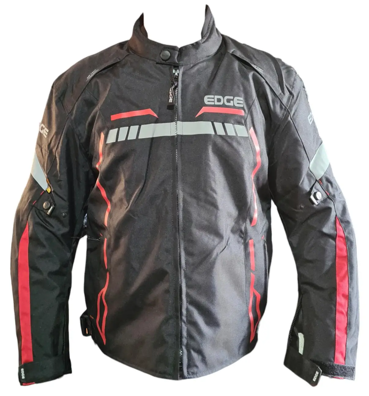 1707522620_WhatsApp20Image202024-02-0920at205.48.1320PM.jpeg CHUMPA MOTORISTA JACKET NEGRO/ROJO CON PROTECCION TALLA L EDGE - Imagen 1