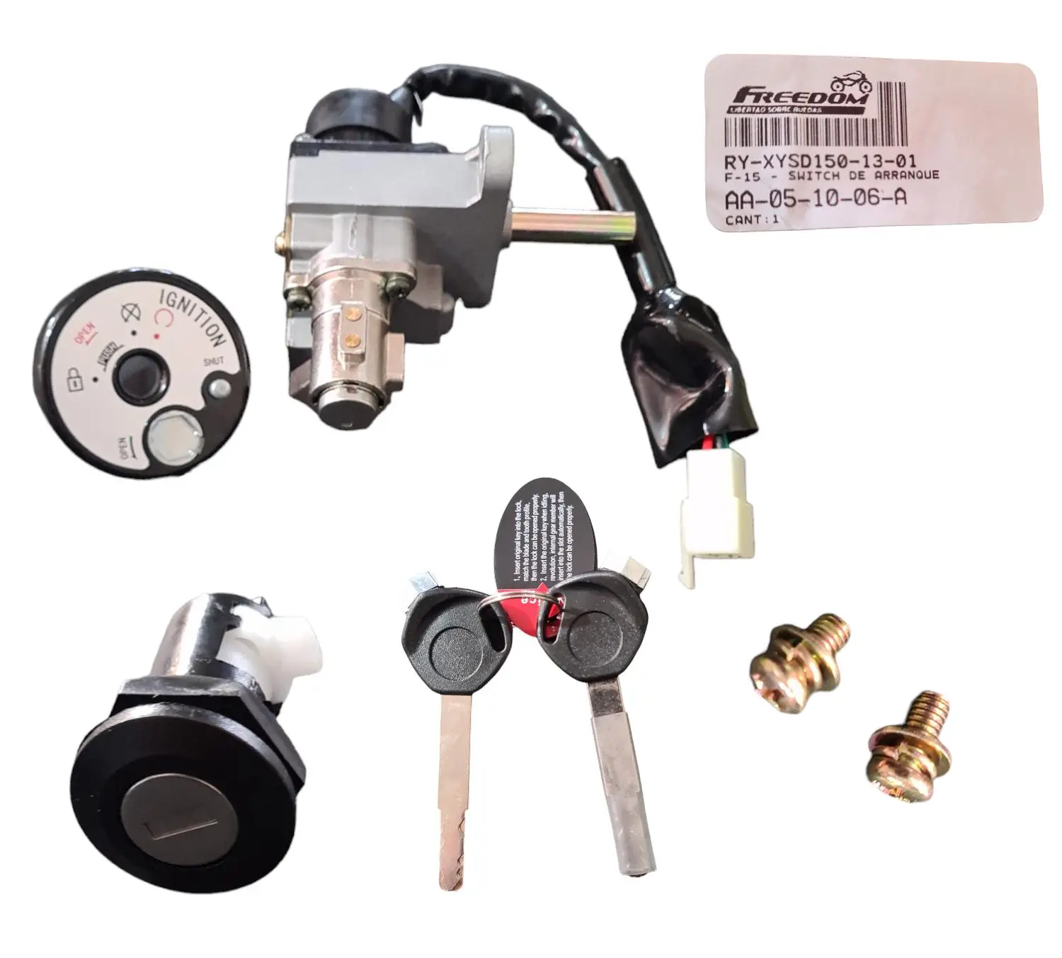 1714063186_KIT20DE20REGRISTRO20FIRE.jpeg KIT REGISTRO + SWITCH DE IGNICION F15 SPACE 125 SUPERLIFE 150 FREEDOM - Imagen 1