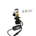 BOMBILLA BICOLOR LUPA FRENTE FOCO LED HID X7 H4 800 LM UNIDAD ORO