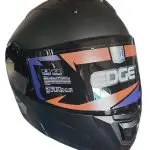 CASCO MODULAR BOSTON DISEÑO SOLIDO NEGRO MATE CON STOP VIS OSCURO EDGE