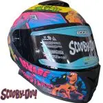 CASCO INTEGRAL DISENO SCOOBY DOO COLOR VARIOS MATE VISOR DARK LIGHT  EDGE