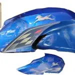 COBERTOR TANQUE LH AZUL APACHE 160 4V WT TVS