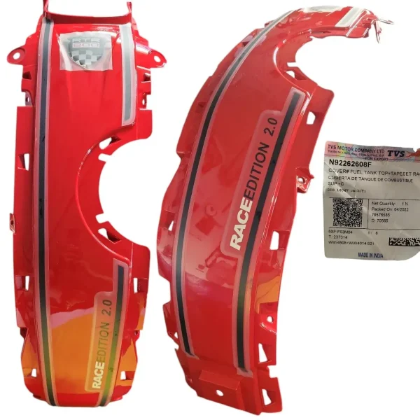 COBERTOR DE TANQUE CENTRAL RH ROJO APACHE 200 NEGRA TVS