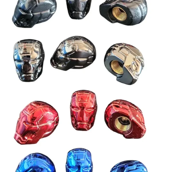 TAPON DE VALVULA IRON MAN DIF COLORES SIN MARCA