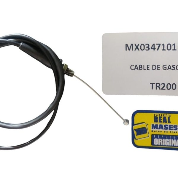 CABLE DE GASOLINA ACELARACION CON FORRO TR 200 MRT