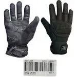 GUANTE NEGRO PROTECTOR DE NUDILLOS CUADROS TIPO CUERO SCUD