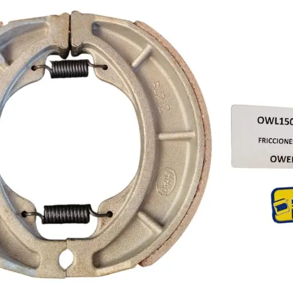 FRICCIONES TRASERAS CON RESORTE OWEN 150L NKD 150 RK 150 MRT