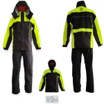 TRAJE IMPERMEABLE NEGRO AMARILLO Z AC