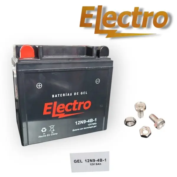 BATERIA 12N9-4B-1 DE GEL APACHE 160/180 200X ELECTRO