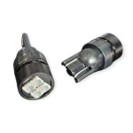 KIT BOMBILA T10 CASCASA NEGRA LED FLASHEO CRUZ ECOM LIGHT