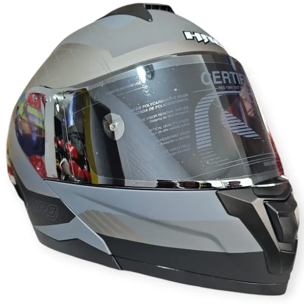 CASCO MODULAR GRIS MATE ALERON NEGRO RUMBLE 3480 HRO