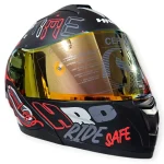 CASCO MODULAR NEGRO ROJO GRIS ALERON IRIDIUM OUTSIDER HRO 3480 M