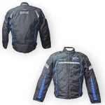 CHUMPA MOTORISTA JACKET NEGRO/AZUL TALLA M L XL EDGE