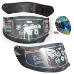 VISOR PARA CASCO INTEGRAL MODELO: FRANKIE - COLOR: NEGRO CLARO EDGE