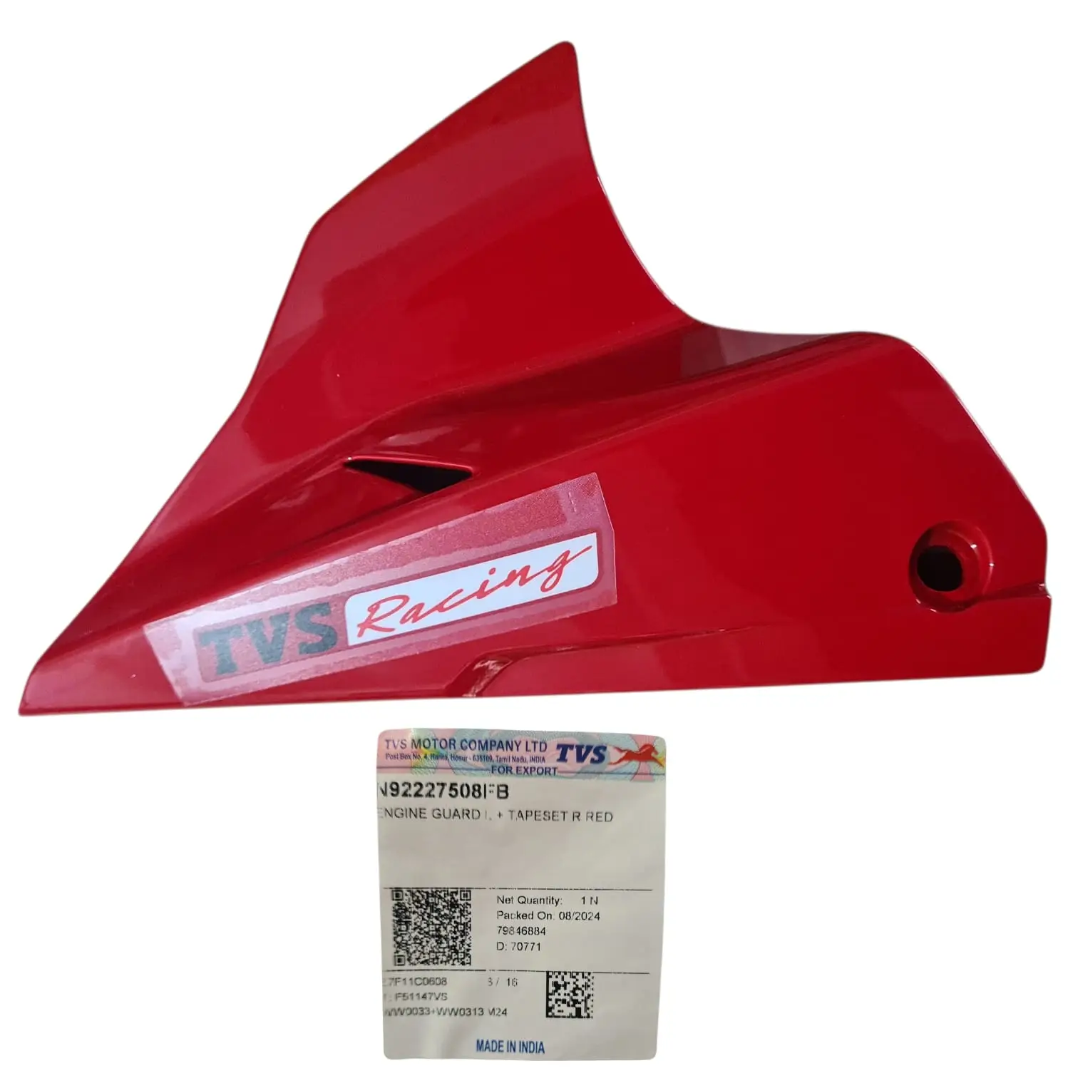 1764626883_COBER20MOTOR20LH.jpeg COBERTOR MOTOR LH ROJO APACHE 160 2V REF TVS - Imagen 1