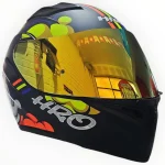CASCO MODULAR NEGRO MATE AMARILLO ROCK 3400 HRO