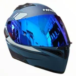 CASCO MODULAR AZUL MATE GRIS AKBAR VISOR REVO 3400 HRO