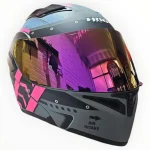 CASCO MODULAR GRIS MATE FUCSIA AIRJET VISOR REVO 3400 HRO