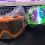 LENTES PARA CASCO CROSS OSCUROS TORNASOL DIFERENTES COLORES SIN MARCA