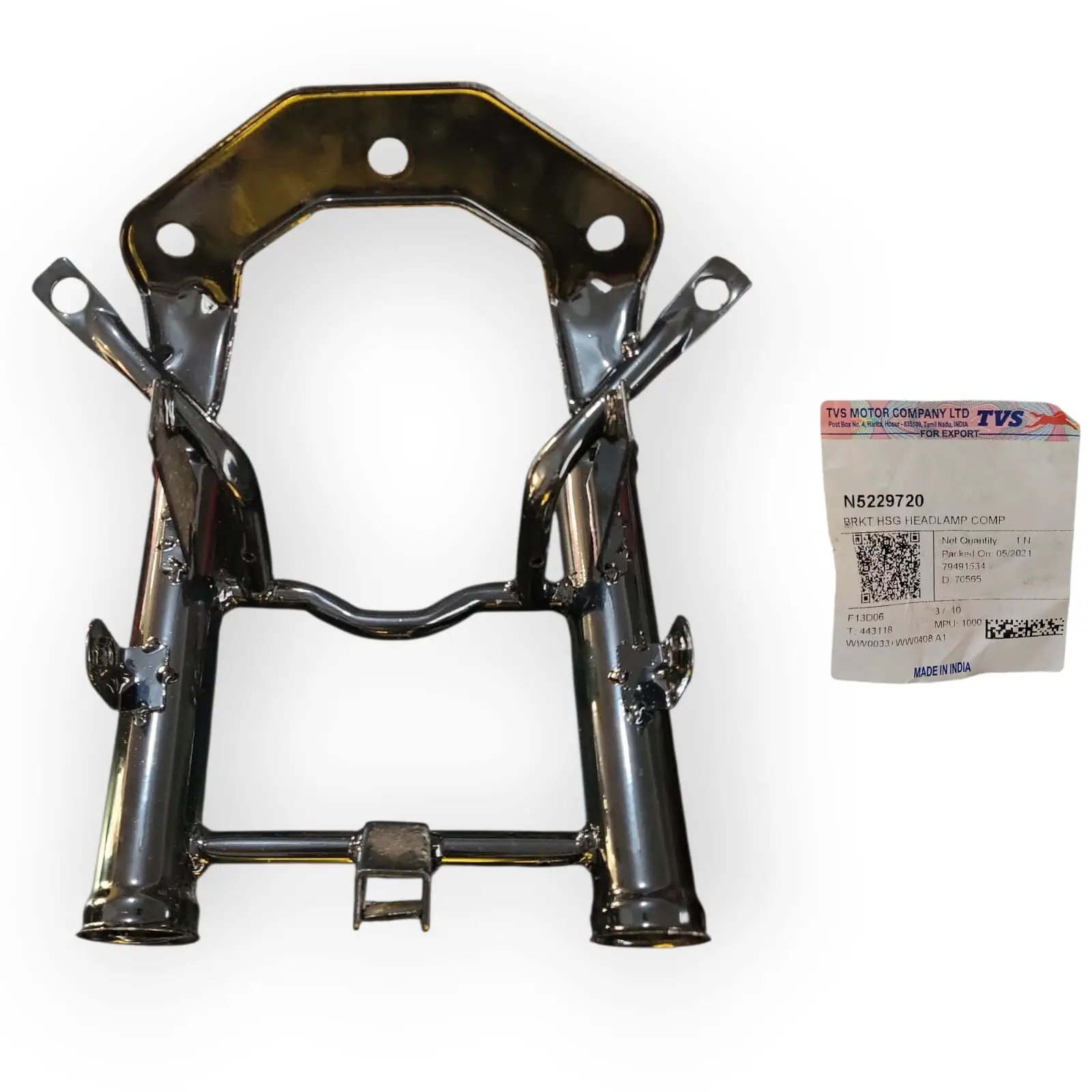 1755049654_BASE20SILVIN.jpeg BASE DE SILVIN METALICA PARTE TRASERA STRYKER 125 TVS - Imagen 1