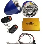 RADIO BOCINA ALARMA MOTO MP3 CON LUZ DE COLORES EWTTO HI-FI EWTTO
