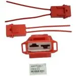 PORTA FUSIBLE CUADRADO ROJO PARA FUSIBLE PORCELANA