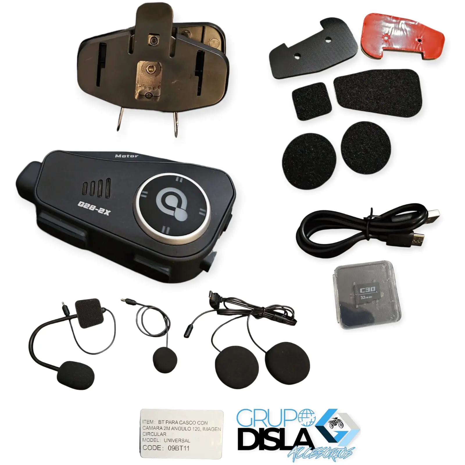 1774275814_BLUETHOT20CASCO-1.jpeg AUDIFONOS AUDIO PARA CASCO RGB CON CAMARA IMAGEN CIRUCLAR 3 ANGULO 120 MAH - Imagen 1