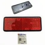 REFLECTIVO REFLECTOR TRASERO RECTANGULAR ROJO TVS