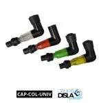 CAPUCHON DE CANDELA ROJO VERDE AMARILLO BLANCO CON CHISPA DE COLOR FBK
