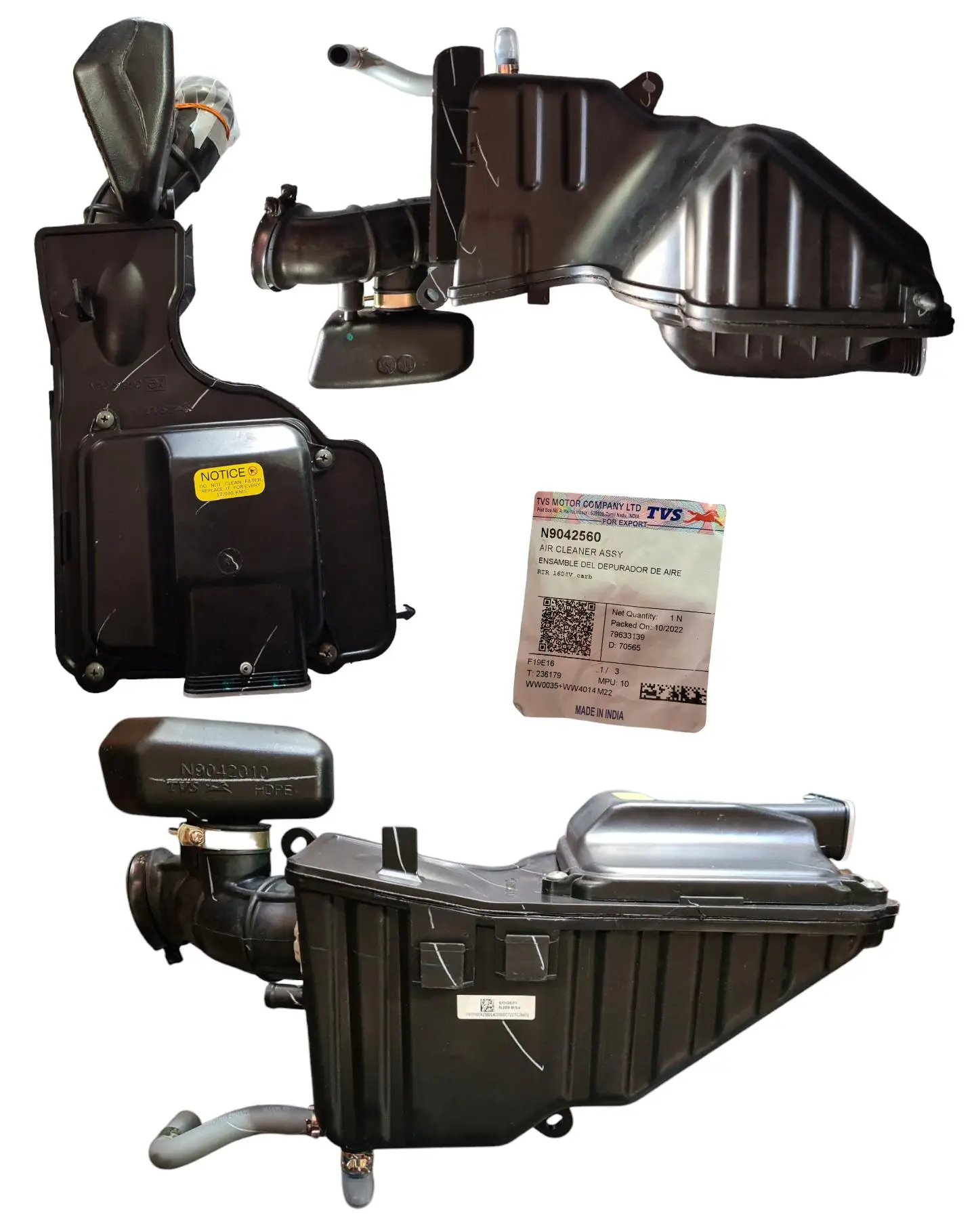 1709138251_CAJA20FILTRO20DE20AIRE.jpeg CAJA COMPLETA FILTRO AIRE APACHE 160 4V TVS - Imagen 1