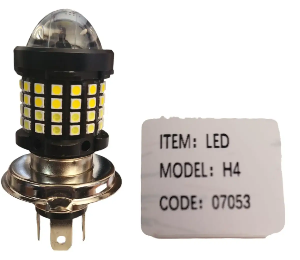 1724441153_H420MULTILED.jpeg BOMBILLA H4 CON VARIOS LED MULTILED BICOLOR MOTORCYCLE ACCES - Imagen 1