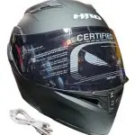 CASCO NEGRO MATE LUZ STOP SOLID 3400 VISOR OSCURO HRO
