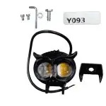 NEBLINERA NEGRA TIPO BUHO BILCOLOR C/U MOTORCYCLE