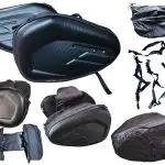 KIT DE ALFORJA PARA MOTO NEGRA KOMINIE