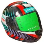 CASCO INTEGRAL VERDE BLANCO ROJO TALLA L PETRONAS
