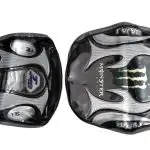 FORRO DE ASIENTO MONSTER NEGRO CON VERDE PULSAR 135 2 PIEZAS MONSTER TEAM