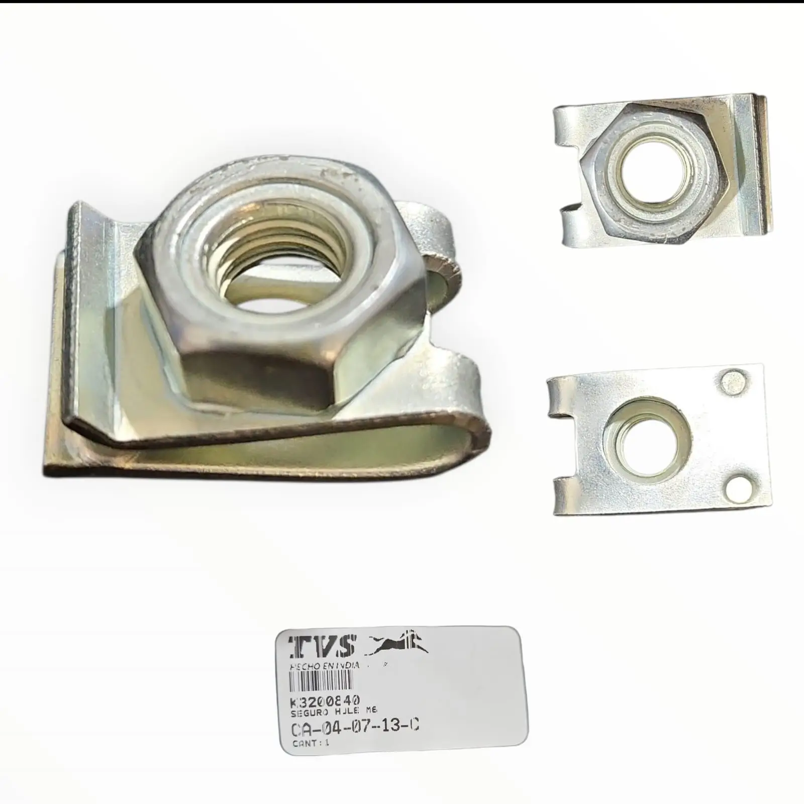 1782511868_CLIP20TVS.jpeg TUERCA DE CLIP DE RETENCION SUJETADOR PLASTICOS M6 TVS - Imagen 1