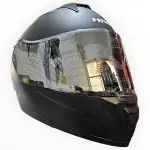 CASCO MODULAR NEGRO MATE VISOR PLATEADO SOLID 3480 HRO