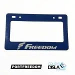 PORTAPLACA AZUL FREEDOM