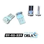 KIT LUZ BOMBILLA T10 8 LED LUZ ROJA TYPE R