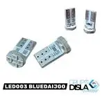KIT BOMBILLA LED  T10 LUZ AZUL 12V DAICHI