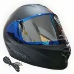 CASCO DOBLE PROPOSITO ATTO LED NEGRO/ M V/AZUL FIBRA