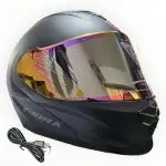 CASCO MODULAR ATTO LED NEGRO MATE MORA M FIBRA